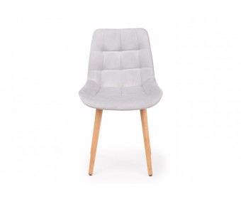 Деревянный стул Челси светло-серый (zd 960) / светлое дерево