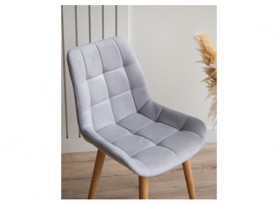 Деревянный стул Челси светло-серый (zd 960) / светлое дерево в Кургане