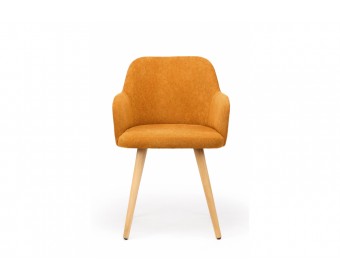 Деревянный стул Инфини 360 терракота (ocean 015) / светлое дерево