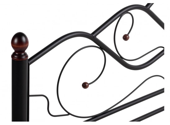 Двуспальная кровать Виктори 2 160х200 черная в Кургане