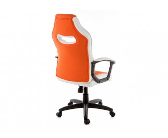 Компьютерное кресло Gamer белое / оранжевое