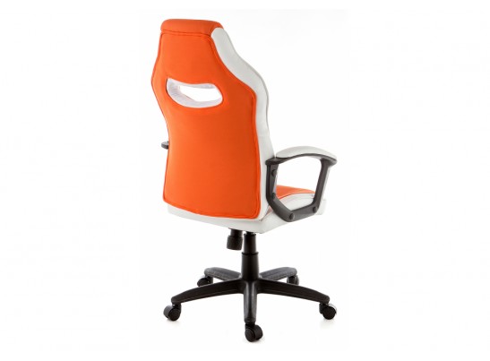 Компьютерное кресло Gamer белое / оранжевое в Кургане