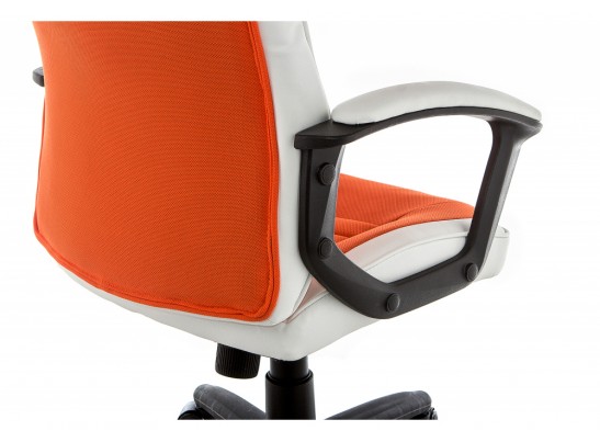 Компьютерное кресло Gamer белое / оранжевое в Кургане