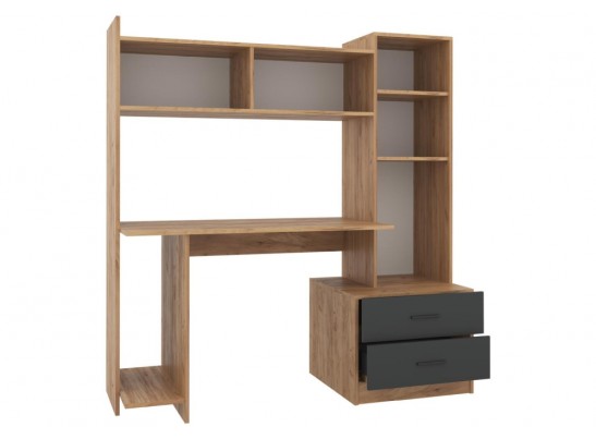 Компьютерный стол Бишоп 7 153х59х160 дуб крафт золотой / антрацит в Кургане