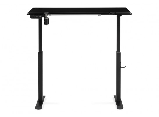 Компьютерный стол Маркос с механизмом подъема 120х75х75 черный / черная шагрень в Кургане
