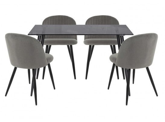 Обеденная группа Сариел dark gray / black в Кургане