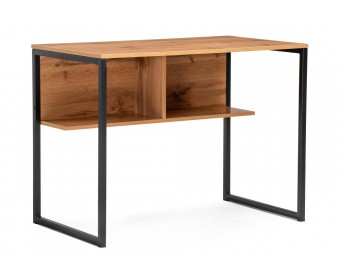 Письменный стол Клер Лофт 100х57х75 дуб вотан / матовый черный