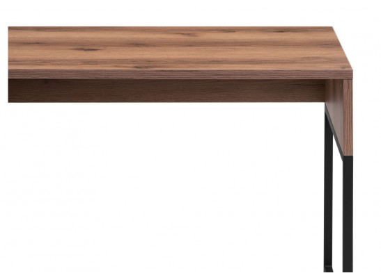 Письменный стол Ниа 115х60 дуб делано темный / черный матовый в Кургане