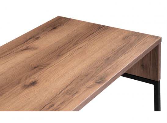 Письменный стол Ниа 115х60 дуб делано темный / черный матовый в Кургане