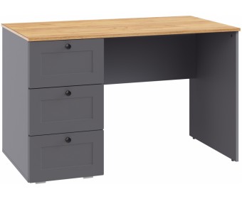 Письменный стол Опра серый графит / дуб золотой craft