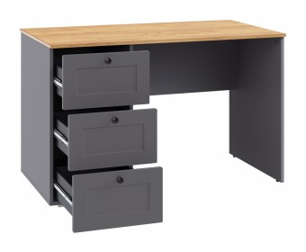 Письменный стол Опра серый графит / дуб золотой craft