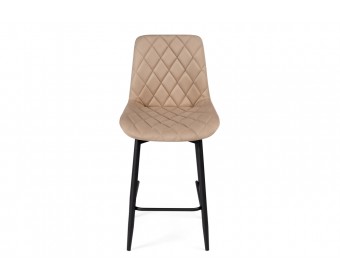 Полубарный стул Баодин К Б/К крутящийся бежевый / черный