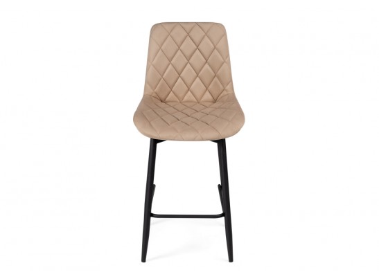 Полубарный стул Баодин К Б/К крутящийся бежевый / черный в Кургане