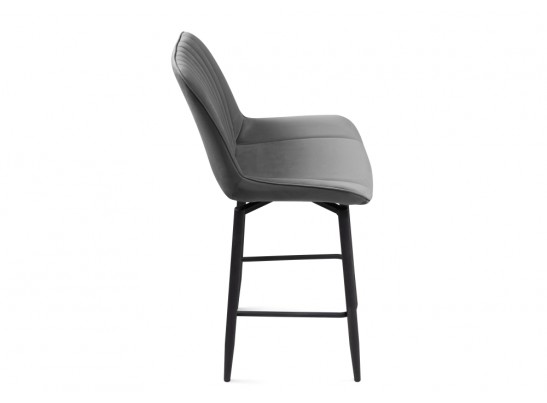 Полубарный стул Седа К крутящийся темно-серый / черный в Кургане