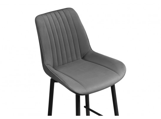 Полубарный стул Седа К крутящийся темно-серый / черный в Кургане