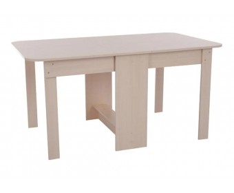 Стол-книжка ПВХ 150х86х75 дуб млечный