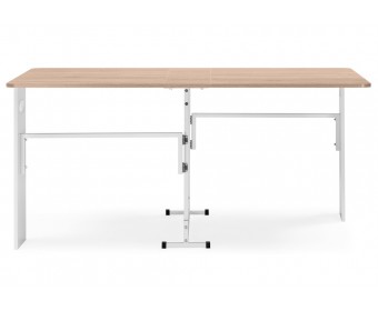 Стол-книжка Стим белый / дуб сонома