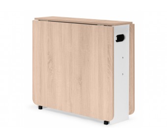 Стол-книжка Стим белый / дуб сонома