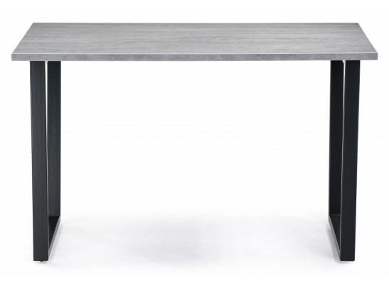 Деревянный стол Лота Лофт 120х75 бетон светлый / черный матовый в Кургане