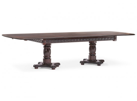 Деревянный стол Морнит 220(320)х110 орех темный / орех в Кургане