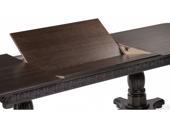 Деревянный стол Морнит 220(320)х110 орех темный / орех в Кургане