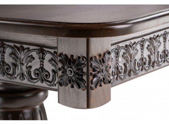 Деревянный стол Морнит 220(320)х110 орех темный / орех в Кургане