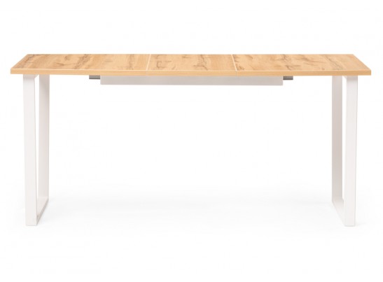 Деревянный стол Лота Лофт 120(160)х75 дуб крафт золотой / белый матовый в Кургане