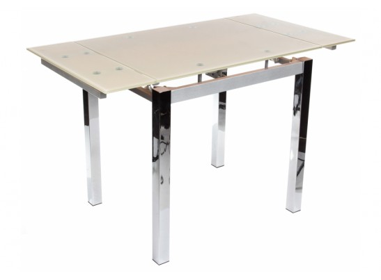 Стол раскладной TB017-26 бежевый / хром в Кургане