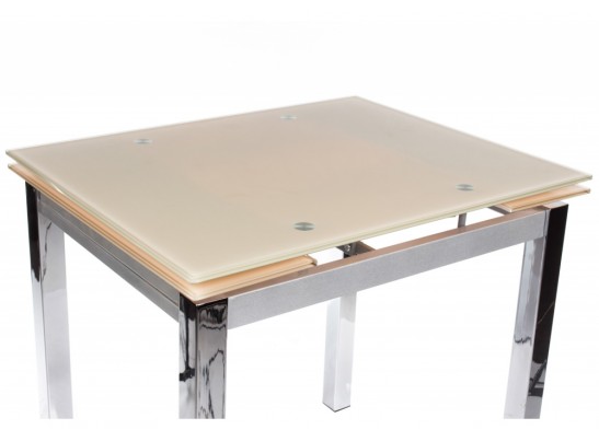 Стол раскладной TB017-26 бежевый / хром в Кургане
