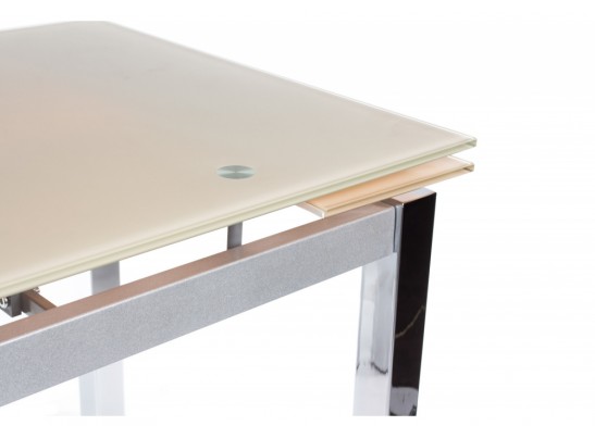 Стол раскладной TB017-26 бежевый / хром в Кургане