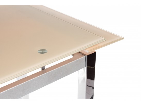 Стол раскладной TB017-26 бежевый / хром в Кургане