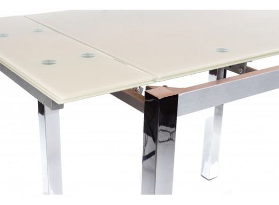 Стол раскладной TB017-26 бежевый / хром в Кургане