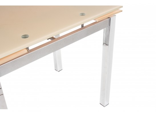 Стол раскладной TB017-26 бежевый / хром в Кургане