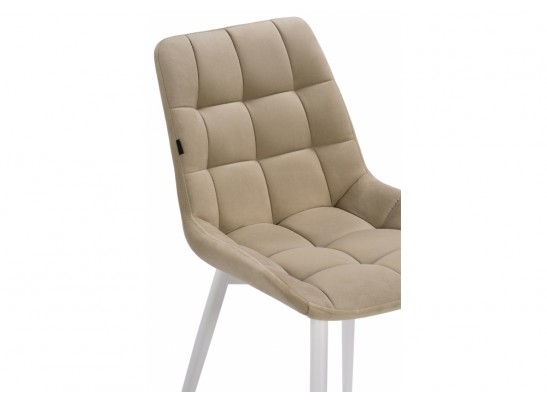 Стул на металлокаркасе Алст белый / velutto 05 в Кургане