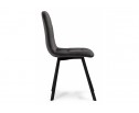 Стул на металлокаркасе Bruk dark gray / black в Кургане