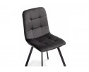 Стул на металлокаркасе Bruk dark gray / black в Кургане