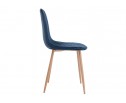 Стул на металлокаркасе Capri dark blue / wood в Кургане