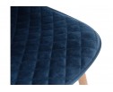 Стул на металлокаркасе Capri dark blue / wood в Кургане