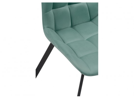 Стул на металлокаркасе Челси бирюзовый / черный в Кургане