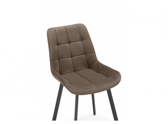 Стул на металлокаркасе Челси П коричневый (zd 233) / черный в Кургане