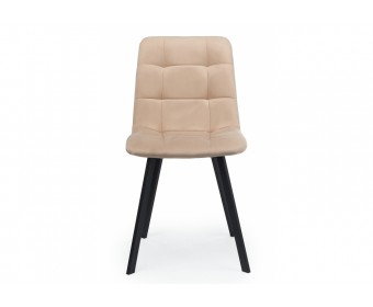 Стул на металлокаркасе Чилли бежевый / черный