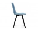 Стул на металлокаркасе Чилли черный / голубой в Кургане