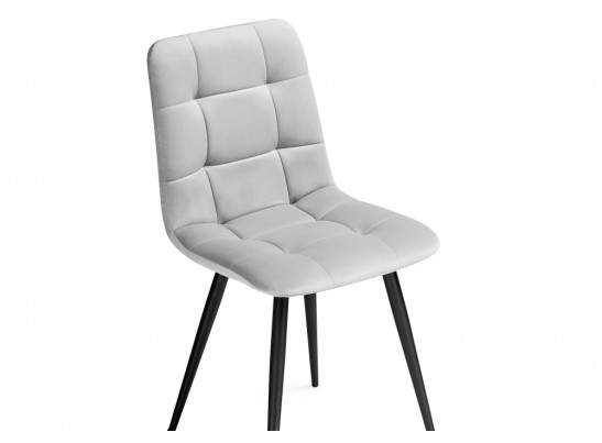 Стул на металлокаркасе Чилли К светло-серый / черный в Кургане