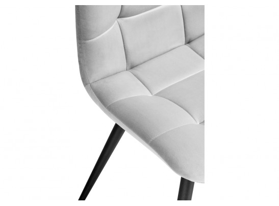 Стул на металлокаркасе Чилли К светло-серый / черный в Кургане