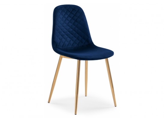 Стул на металлокаркасе Dabl dark blue / gold в Кургане