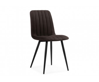 Стул на металлокаркасе Дани коричневый / черный