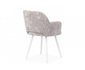 Стул на металлокаркасе Эолин латте (simple 008) / белый