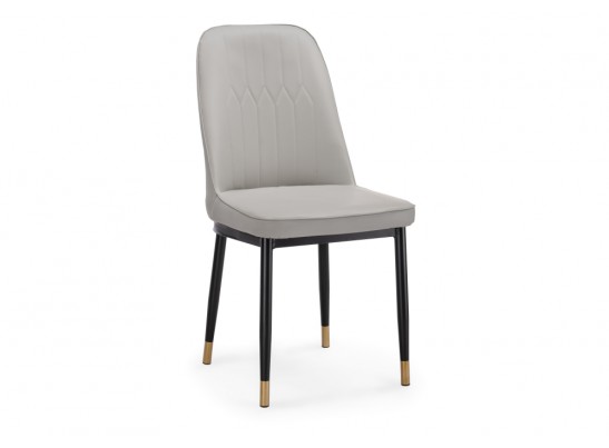 Стул на металлокаркасе Flor light gray / black в Кургане