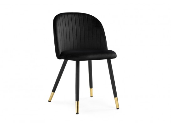 Стул на металлокаркасе Gabi black / black / gold в Кургане