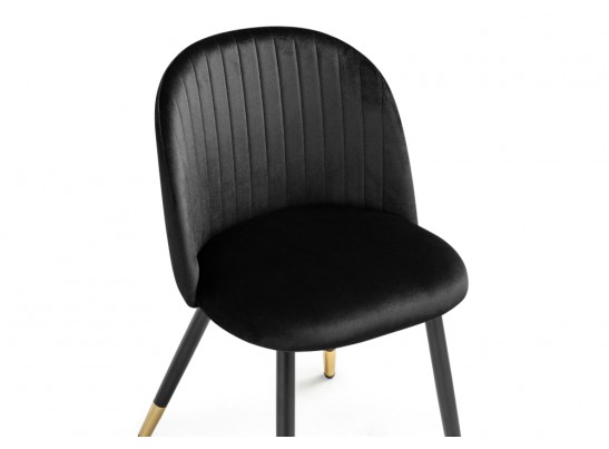 Стул на металлокаркасе Gabi black / black / gold в Кургане